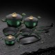Komplet garnków Berlinger Haus Metallic Emerald Line BH-6066, 12 elementów, do gotowania i duszenia
