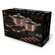 Komplet garnków Berlinger Haus Metallic Rose Gold BH-6142, 10 elementów do kuchni