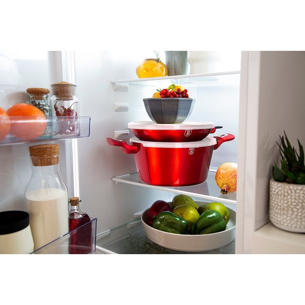 Набір каструль і сковорідок Berlinger Haus BH-7057 Burgundy для приготування різноманітних страв