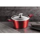 Komplet garnków Berlinger Haus Metallic Line Burgundy 6 el. 24 cm do kuchni