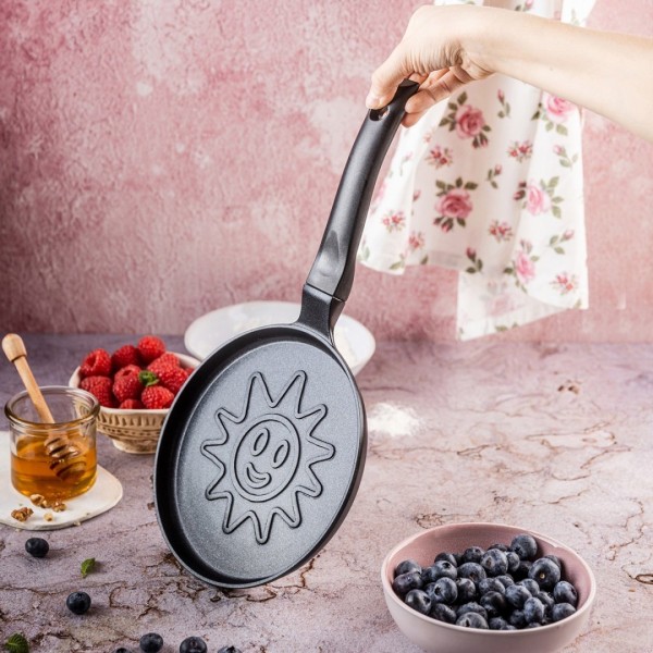 Пательня для млинців Klausberg KB-7972, 18 см, антипригарна — для швидкого приготування сніданків