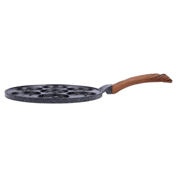 Patelnia do naleśników Black&Wood 199008 granitowa na 7 placuszków z uśmieszkami