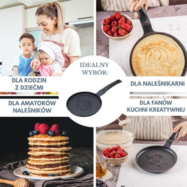 Пательня для млинців, Klausberg KB-7974, 18 см, антипригарна зі слоником (для кухні)