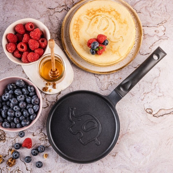 Пательня для млинців, Klausberg KB-7974, 18 см, антипригарна зі слоником (для кухні)