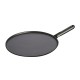 Patelnia do naleśników Staub 30 cm z metalowym uchwytem czarna