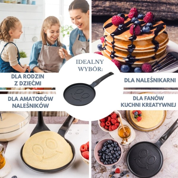 Patelnia do naleśników Klausberg KB-7971 18 cm — do smażenia uśmiechniętych naleśników