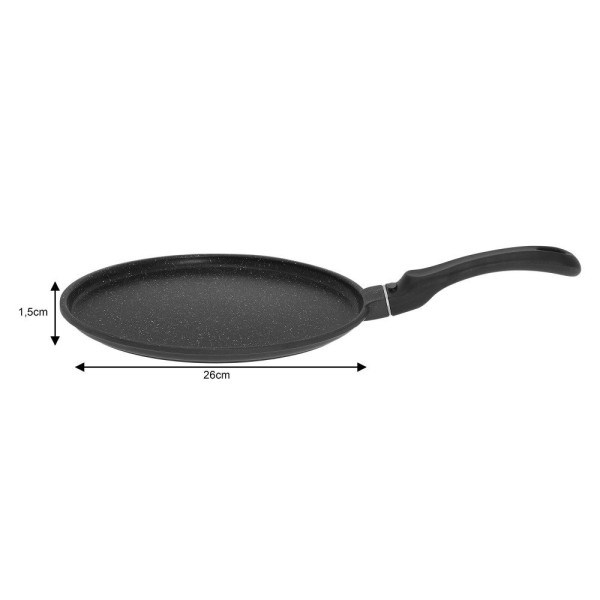 Patelnia do naleśników KiNGHOFF KH-3960 granitowa 26 cm