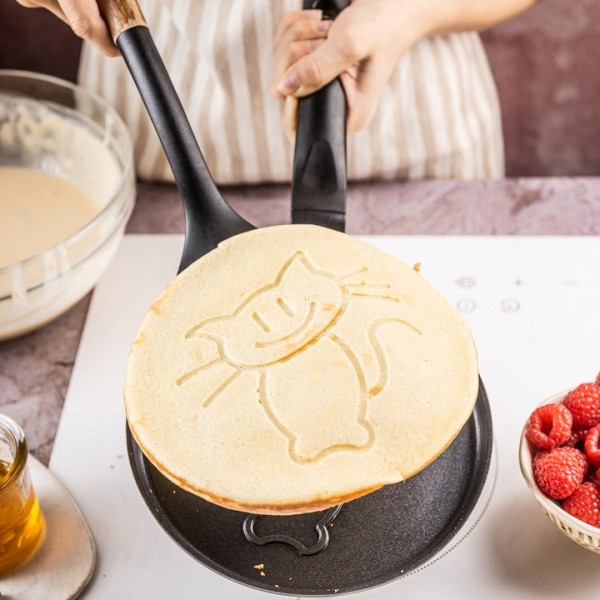 Пательня для млинців, Klausberg KB-7973, 18 см, з кішкою (покриття)