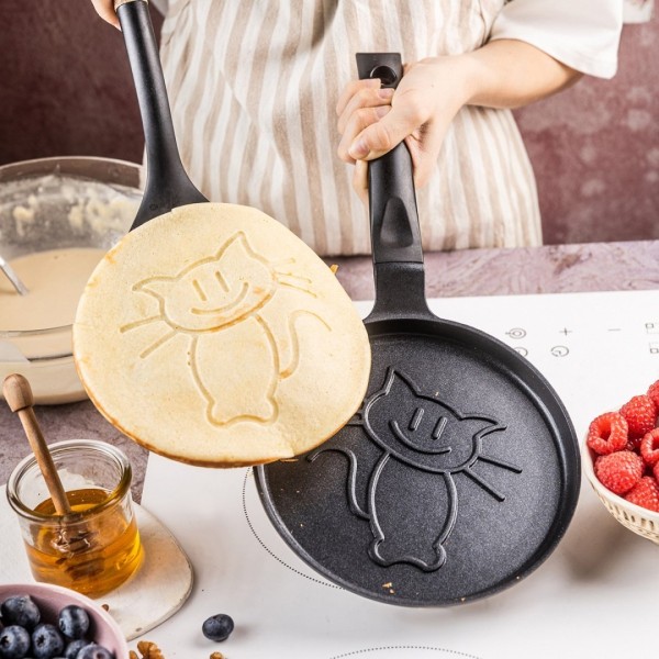 Пательня для млинців, Klausberg KB-7973, 18 см, з кішкою (покриття)