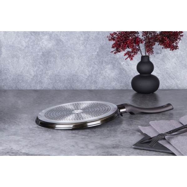 Пательня для млинців Berlinger Haus Shiny Black BH-7132, 28 см, гранитне покриття