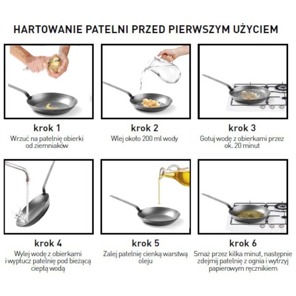 Patelnia do naleśników Hendi Profi Line płytka śr. 230 mm