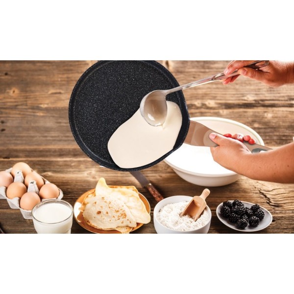 Пательня для млинців BerlingerHaus BH-1523 Rose Gold 25 см для смаження тонких млинців