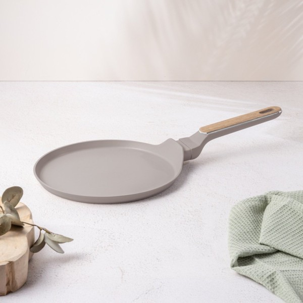 Пательня для млинців BerlingerHaus Taupe Nordic BH-8329, діаметр 25 см для приготування ідеальних млинців