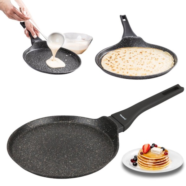 Patelnia do naleśników Klausberg KB-7957, marmurkowa, 24 cm