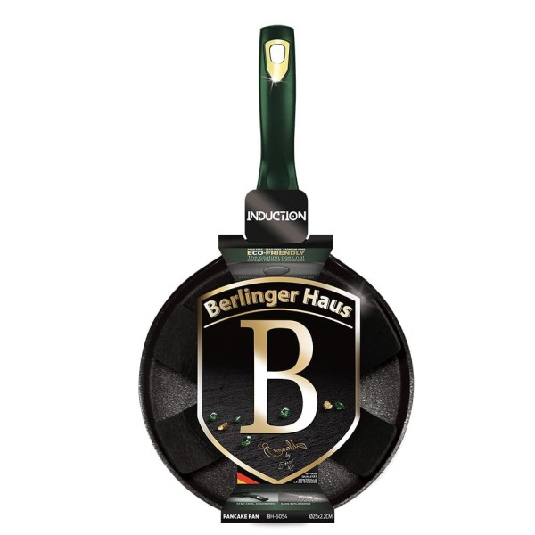 Patelnia do naleśników Berlinger Haus Metallic Line Emerald 25 cm BH-6054