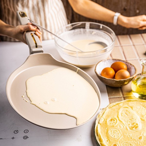 Пательня для млинців, Klausberg KB-7965, мармурове покриття, 24 см (для сковорідної готування)