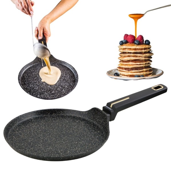 Patelnia do naleśników Klausberg KB-7964, marmurkowa 24 cm