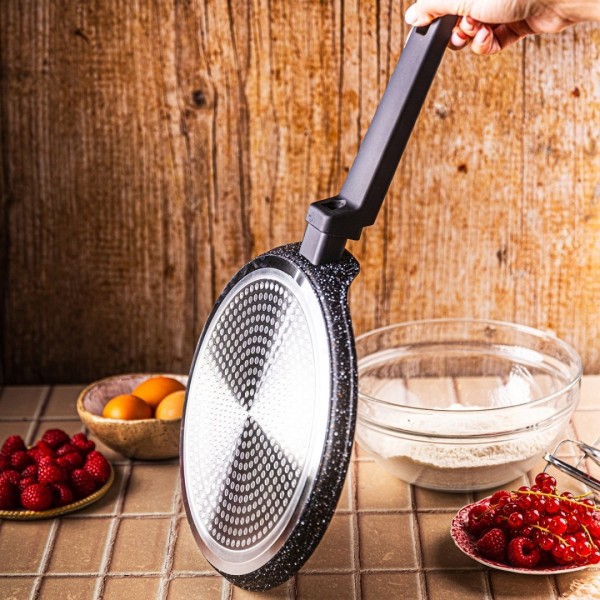 Patelnia do naleśników Klausberg KB-7964, marmurkowa 24 cm