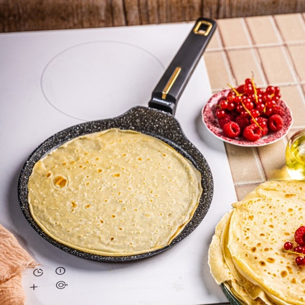 Patelnia do naleśników Klausberg KB-7964, marmurkowa 24 cm