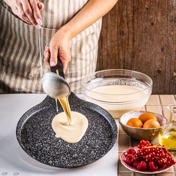 Patelnia do naleśników Klausberg KB-7964, marmurkowa 24 cm