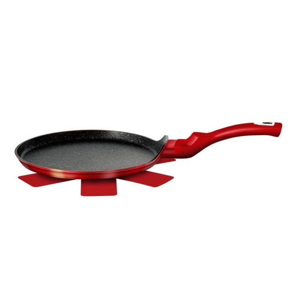 Patelnia do naleśników Berlinger Haus Metallic Line Burgundy 28 cm BH-6179