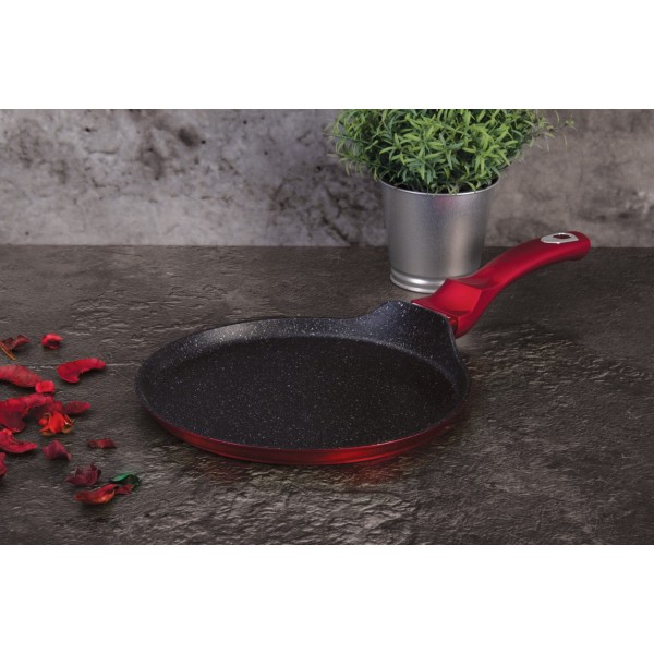 Patelnia do naleśników Berlinger Haus Metallic Line Burgundy 28 cm BH-6179