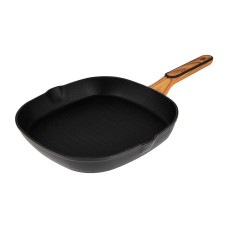 Пательня грильова Bergner Multiclad 28 см для смаження на грилі BG-56041 Charcoal