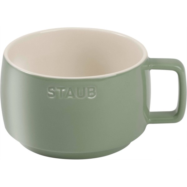 Керамічний кухоль Staub Serving Eukaliptusowy 500 мл для комфортного сервірування напитків