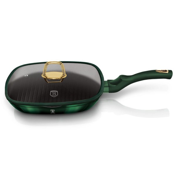 Patelnia grillowa Berlinger Haus Metallic Line Emerald 28x28 cm tytanowa