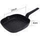 Patelnia grillowa Klausberg KB-7661 24 cm z powłoką marmurową do grillowania potraw