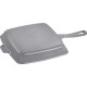 Patelnia grillowa Staub Kwadratowa żeliwna 26 cm grafitowa do grillowania potraw