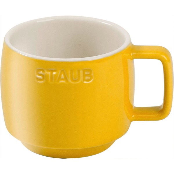 Керамічна кружка Staub Serving, жовта, 250 мл для подачі напоїв
