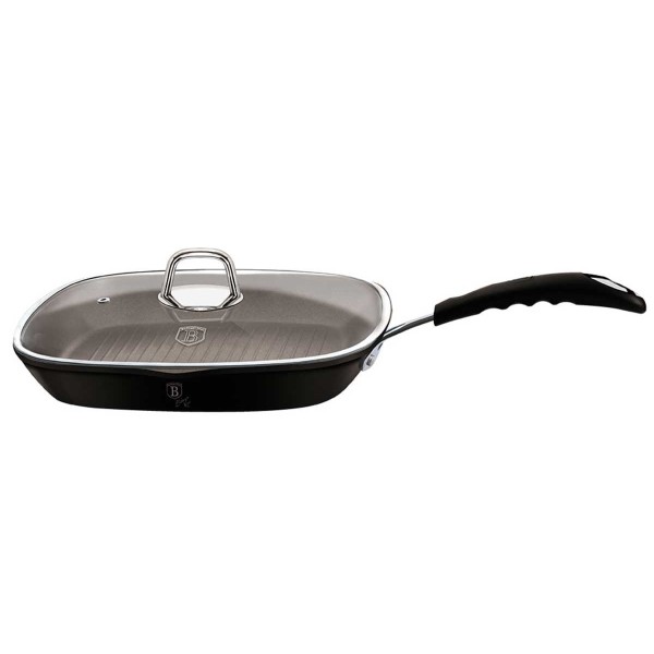 Пательня гриль Berlinger Haus Black Professional Line BH-6130 титанова 28 см для грилю