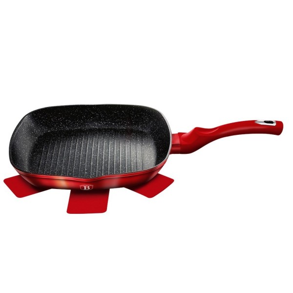 Patelnia grillowa Berlinger Haus Metallic Line 28 cm Burgundy BH-1271-N