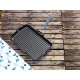 Patelnia grillowa Staub Prostokątna żeliwna 34 x 21 cm czarna do grilla i smażenia