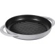 Patelnia grillowa Staub Okrągła 22 cm żeliwna z dwoma uchwytami grafitowa