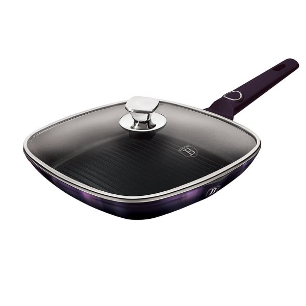 Patelnia grillowa Berlinger Haus Purple Eclipse BH-7105 28x28 cm z powłoką tytanową