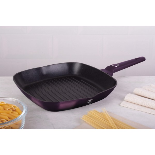 Patelnia grillowa Berlinger Haus Purple Eclipse BH-7105 28x28 cm z powłoką tytanową
