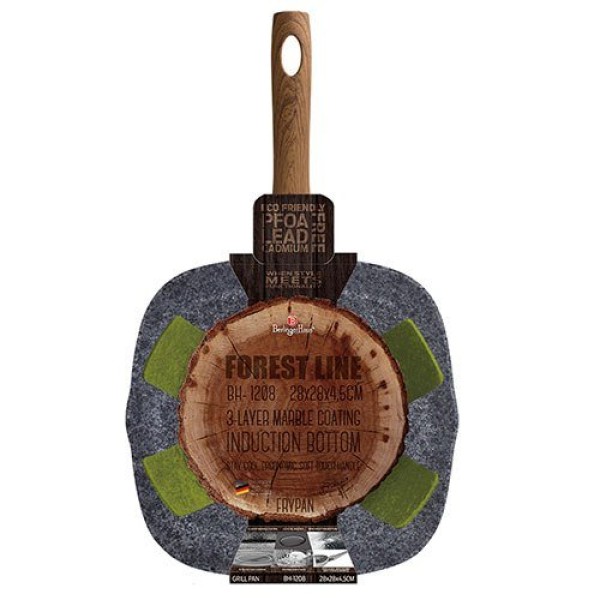 Patelnia grillowa Berlinger Haus Forest Line 28 cm do grillowania na kuchence