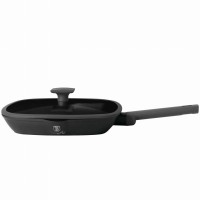 Patelnia grillowa Berlinger Haus Antracit BH-8127 tytanowa 28 cm z pokrywką