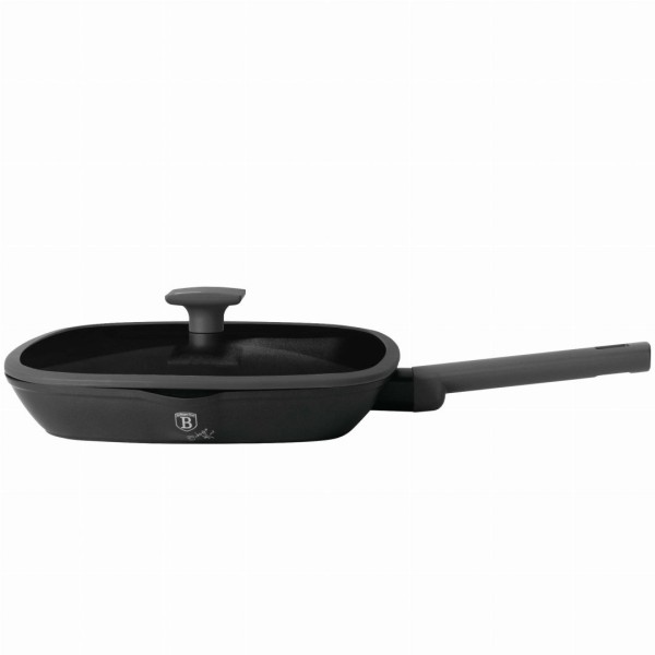 Patelnia grillowa Berlinger Haus Antracit BH-8127 tytanowa 28 cm z pokrywką