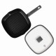 Patelnia grillowa Berlinger Haus Antracit BH-8127 tytanowa 28 cm z pokrywką