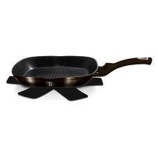 Patelnia grillowa Berlinger Haus Shiny Black 28x28 cm granitowa