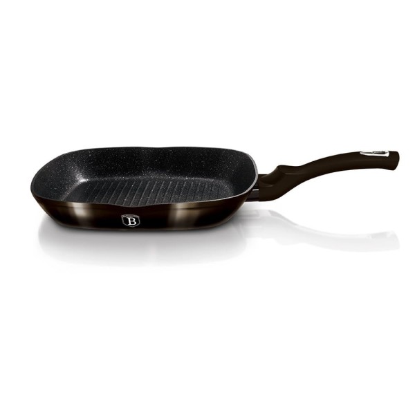 Patelnia grillowa Berlinger Haus Shiny Black 28x28 cm granitowa