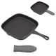 Patelnia grillowa Brunbeste BB-2668 żeliwna 24x24 cm do grillowania