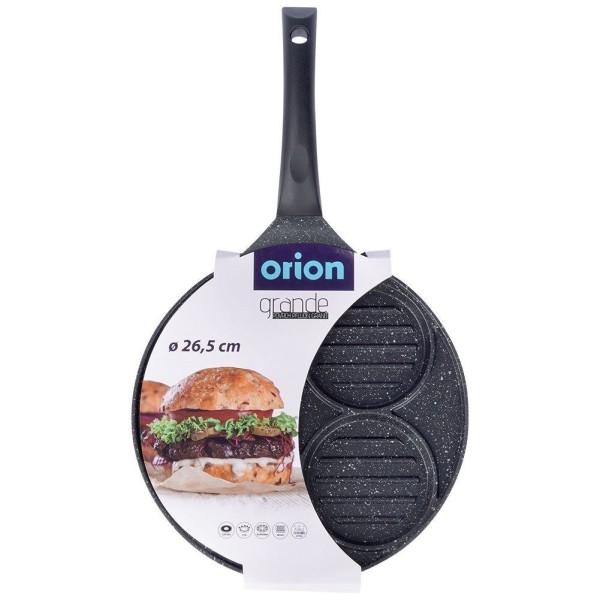 Patelnia do grillowania burgerów i jajek Orion 113201 (4 otwory)