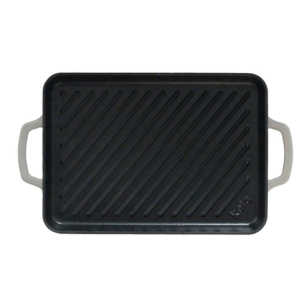 Płyta grillowa KELA Calido (żeliwna, emalia jasnoszara)