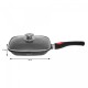 Patelnia grillowa Kinghoff KH-1510 24 cm granitowa odłączany uchwyt