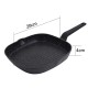 Patelnia grillowa Klausberg KB-7662 28 cm z powłoką marmurową do grillowania w domu