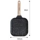 Patelnia grillowa Klausberg KB-7810 marmurkowa 18x18 cm czarna do grillowania potraw